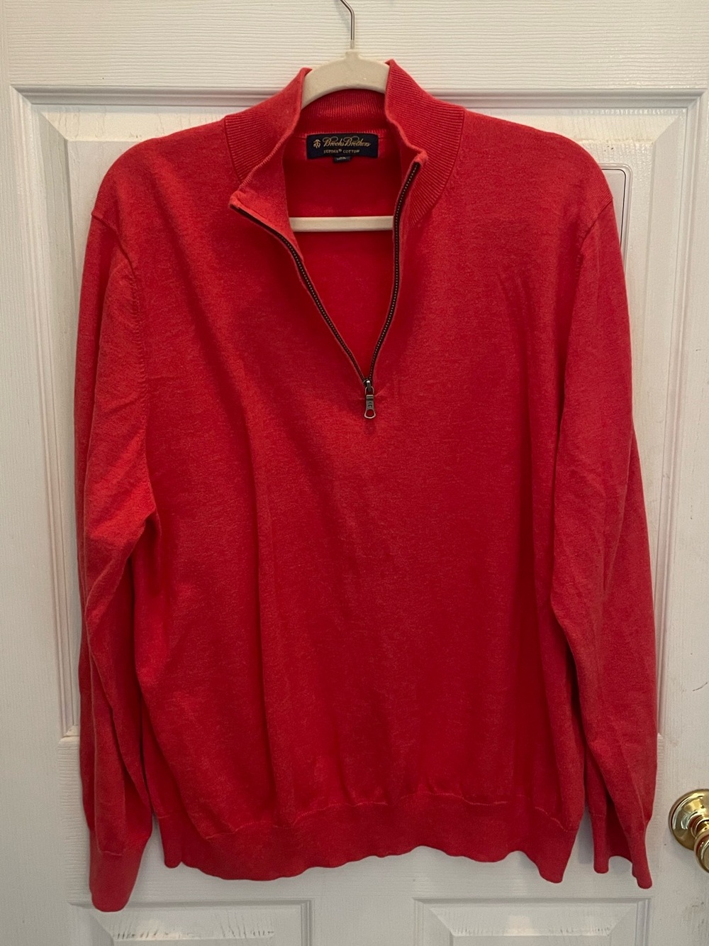 Brooks Brothers Red Half-Zip Men's Sweater